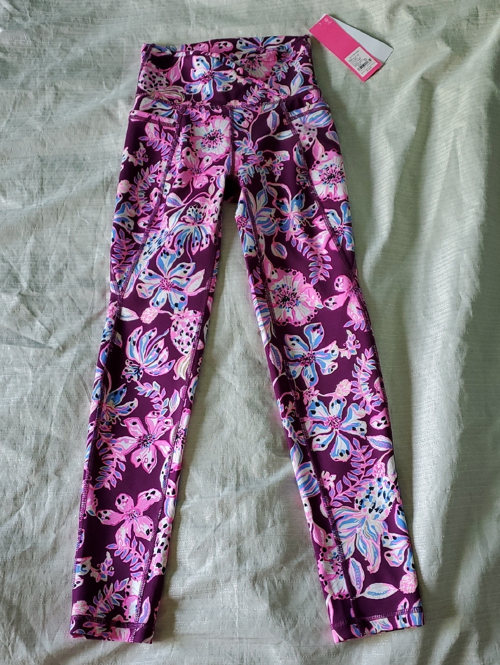 Lilly Pulitzer Luxletic South Beach High Rise Leggings Amarena Cherry Tropical